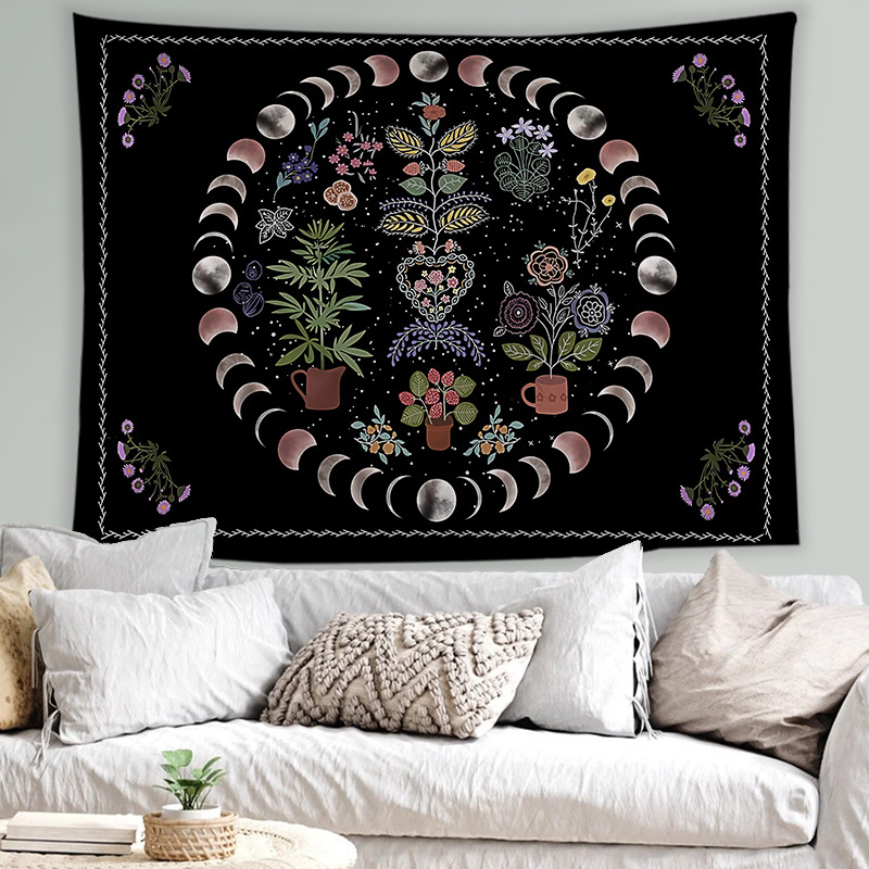 Amazon Cross-border European Medieval Vintage Decorative Tapestry Tapestry Beach Blanket Nordic Online Celebrity Live Background Cloth
