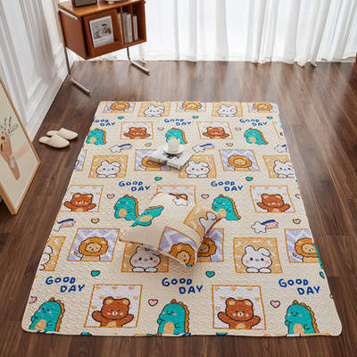 Cotton Foldable Machine Washable Baby Climbing Mat Children's Room Carpet Non-Slip Floor Mat Children's Climbing Mat Home Hair