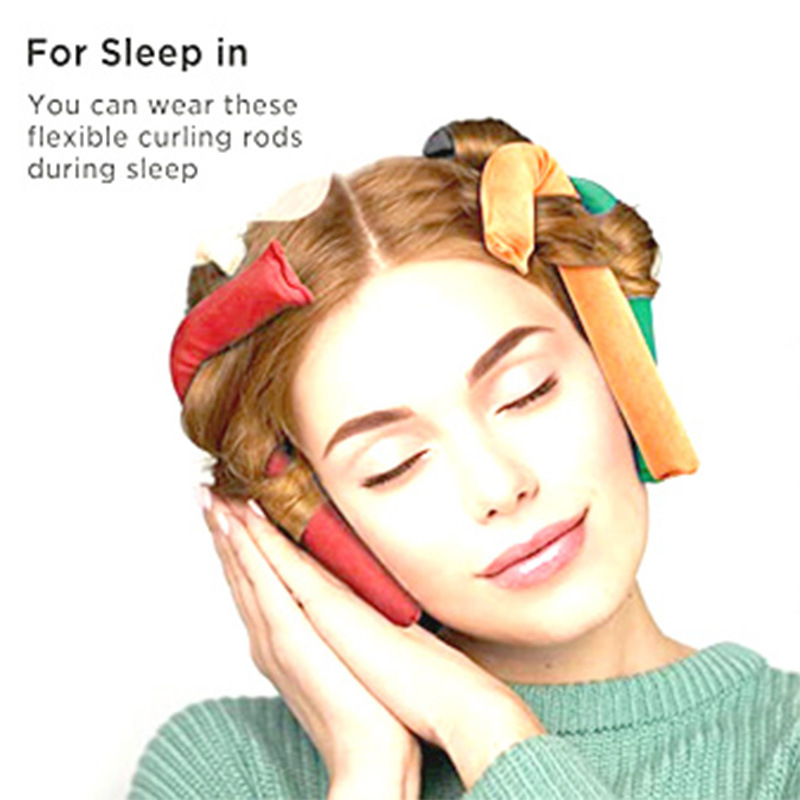 Cross-border sleep curling iron female 25cm European and American curling iron artifact no heat lazy curling iron suit curling iron wholesale