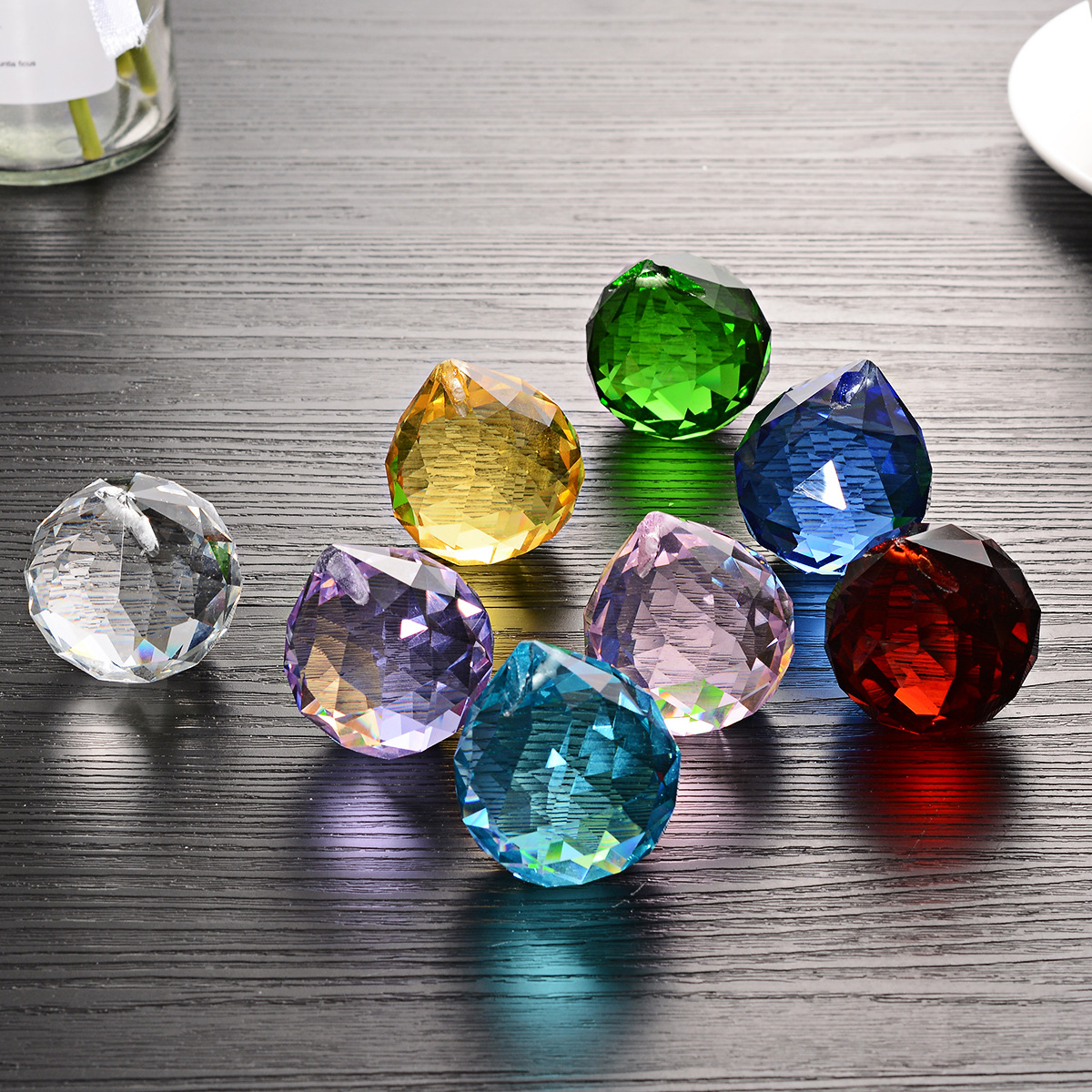 Transparent Crystal Lighting Ball 20.30.40.50.60 Lighting Furniture Home Bead Curtain Bead Pendant Accessories Supply