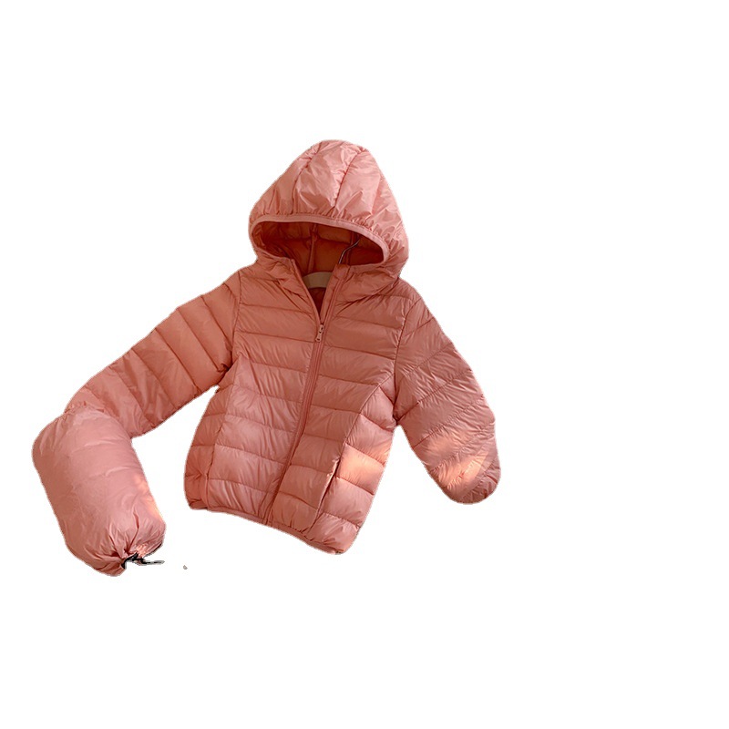 Children's light down jacket short boys and girls big children baby 2023 autumn and winter new foreign factory direct sales