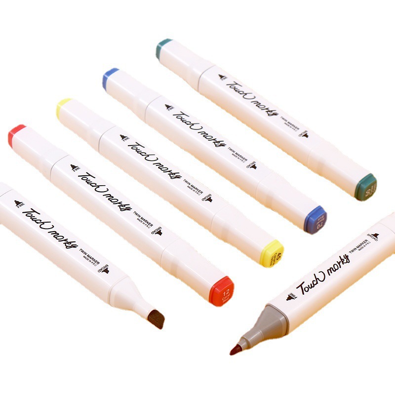 Marker Pen Set Children and Students Art Painting Color Pen Multicolor Number Double Headed Alcohol Oil Marker Pen Set
