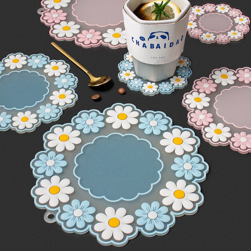 Strictly Selected Custom Household Coaster Kitchen Bowl Mat ins Style Placemat High Temperature Thickened Desktop Non-Slip Heat Insulation Mat
