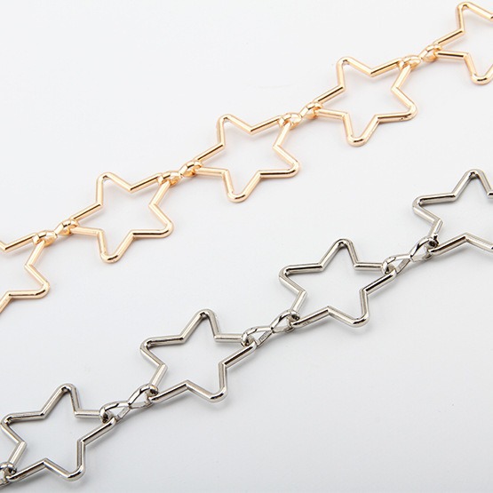Women's Waist Chain Star Decoration Thin Belt Simple All-match Dress Fashion Waist Chain Small Belt Skirt In Stock_voghion.com