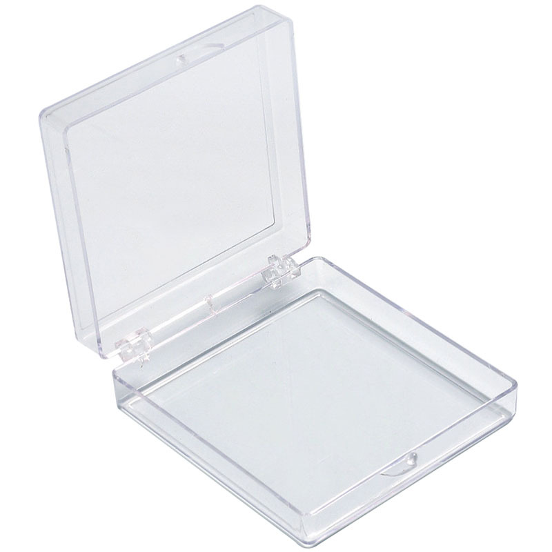 Zhongxin wear nail box flip box ps square empty box transparent nail display box nail storage box