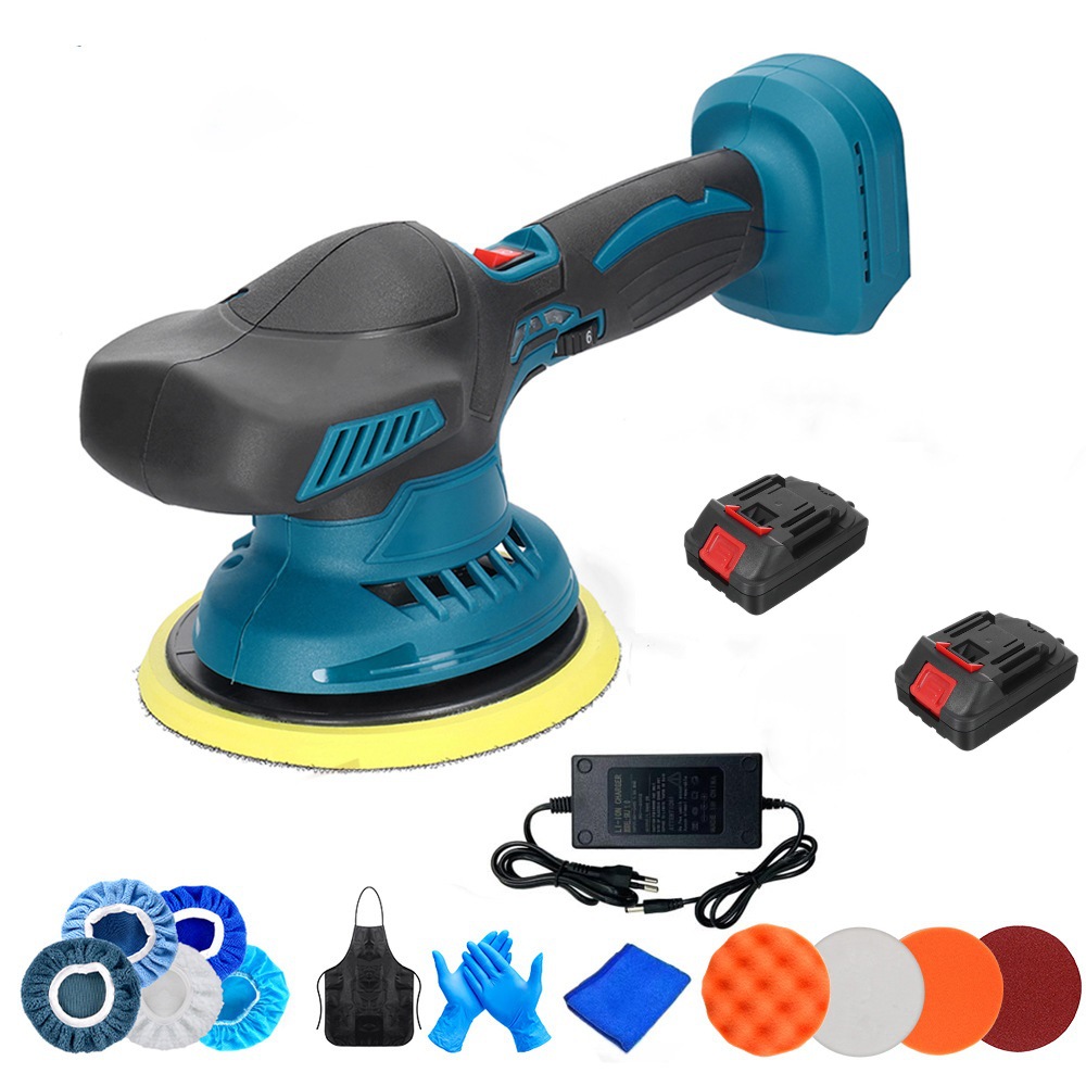 21V Lithium electric polishing machine waxing machine wireless portable car polishing and polishing adjustable speed handheld grinding machine
