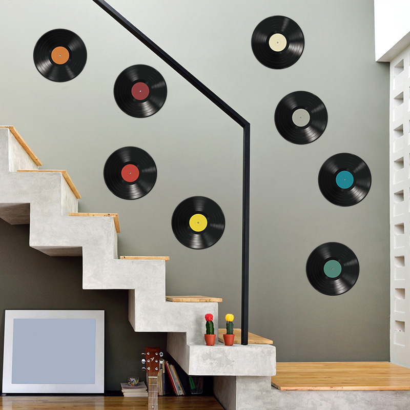 New FX-F316 personalized vinyl record bedroom living room entrance home wall decoration wall sticker self-adhesive