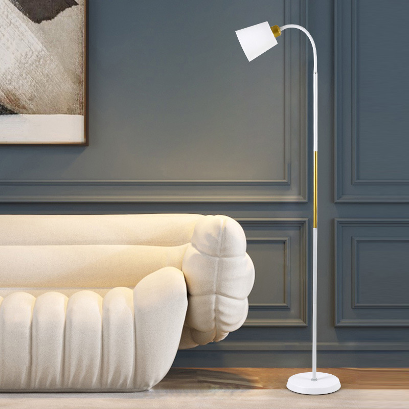 Nordic floor lamp creative living room bedroom Study LED simple modern dimmable remote control reading floor lamp