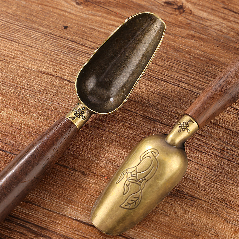 Alloy teaspoon teaspoon tea shovel tea spoon kung fu tea set 