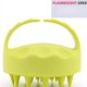 Grass green shampoo brush with short teeth