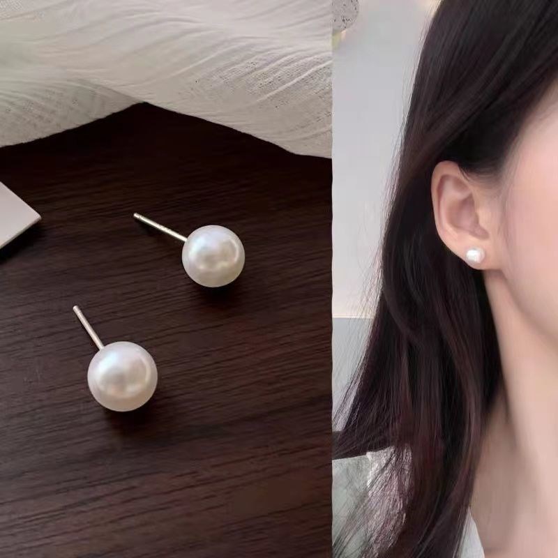 S925 silver needle wholesale double-sided pearl earrings a multi-wear jewelry small fragrant wind earrings earrings for women