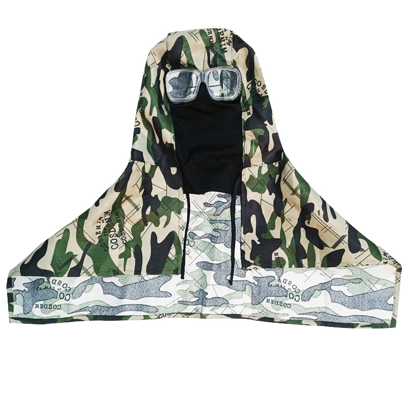 Factory wholesale dustproof shawl sun protection hat cowboy hat camouflage glasses hat work helmet Gray blocking polishing