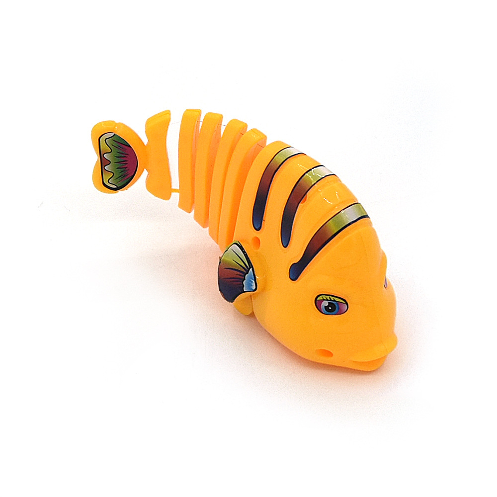 Cross-border new pet cat toy spring swing fish clockwork fish interactive funny cat pet plastic toy
