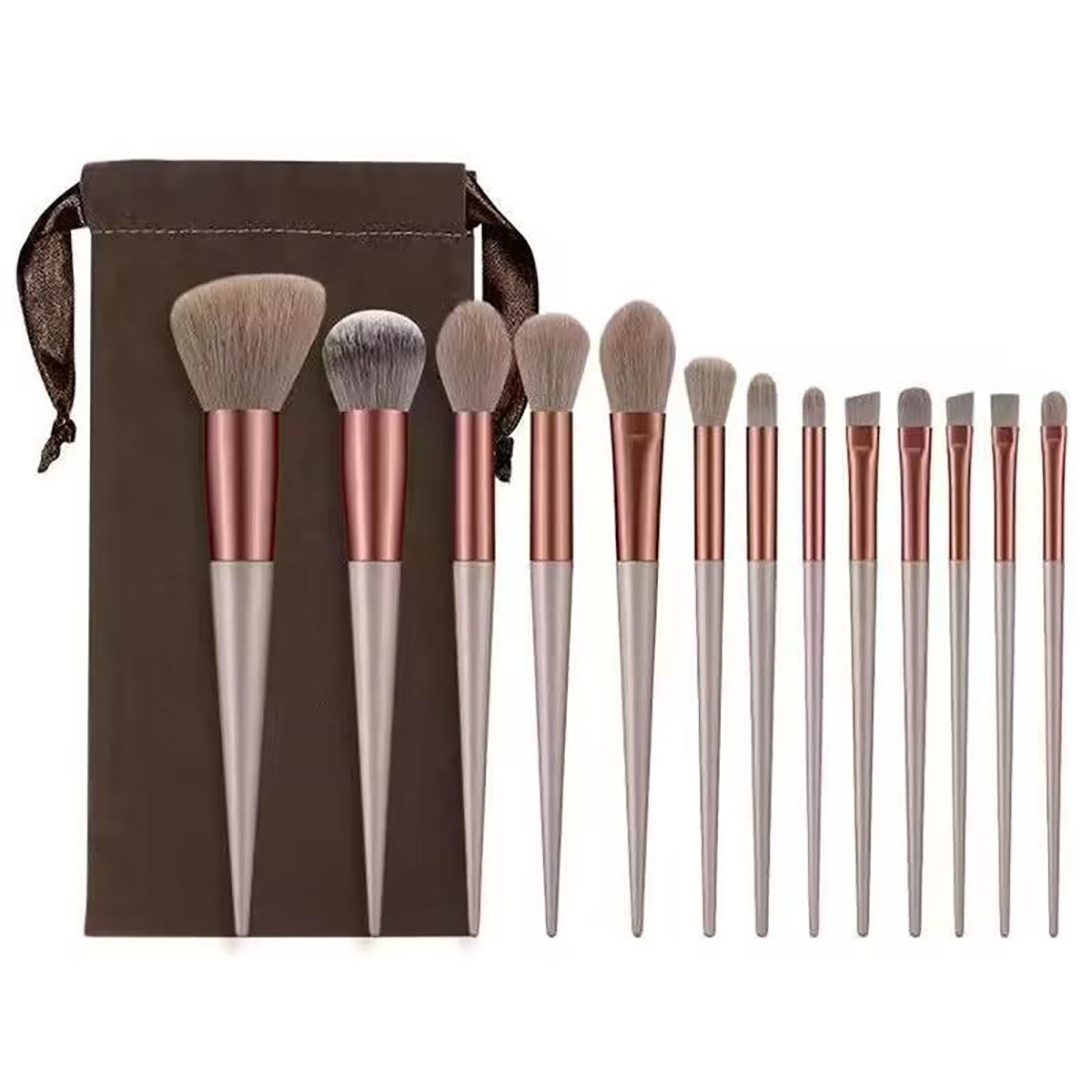 Beginner macaron plastic handle makeup brush 8-piece set portable blush eye shadow brush cheap makeup brush