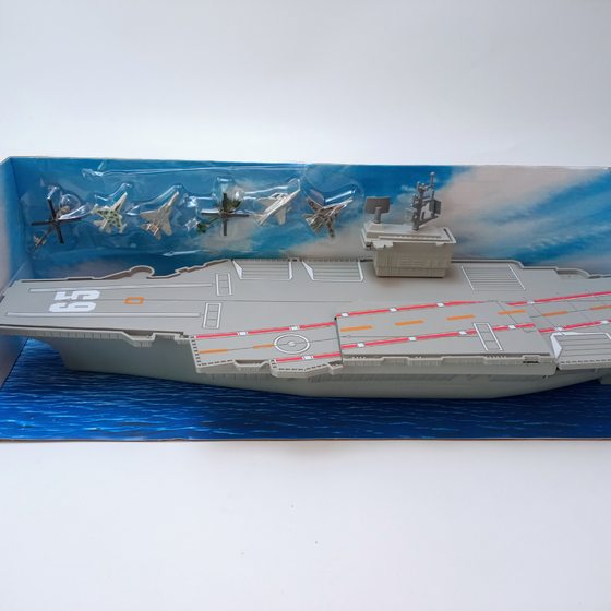 Children's aircraft carrier model simulation ship model toy military warship decoration war model navigation model