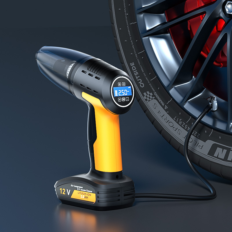 Multifunctional high-power car four-in-one air pump household wireless vacuum cleaner handheld portable pump