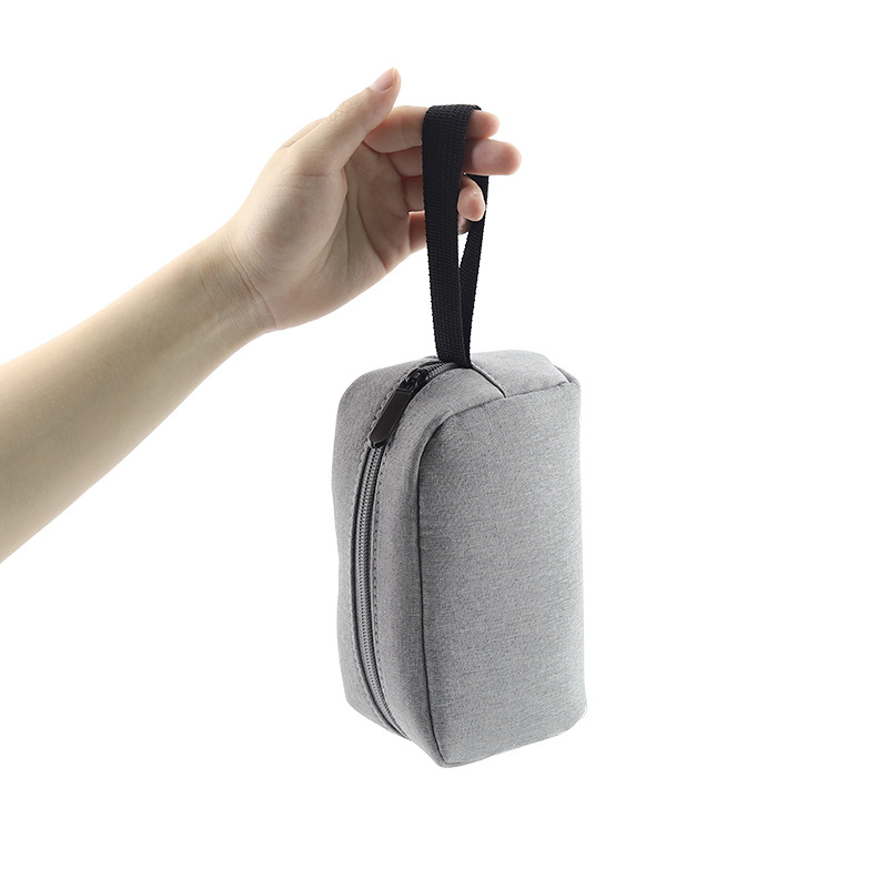 Summer mobile phone bag digital accessories zipper 2023 storage bag men's and women's data cable wind charger power supply polyester