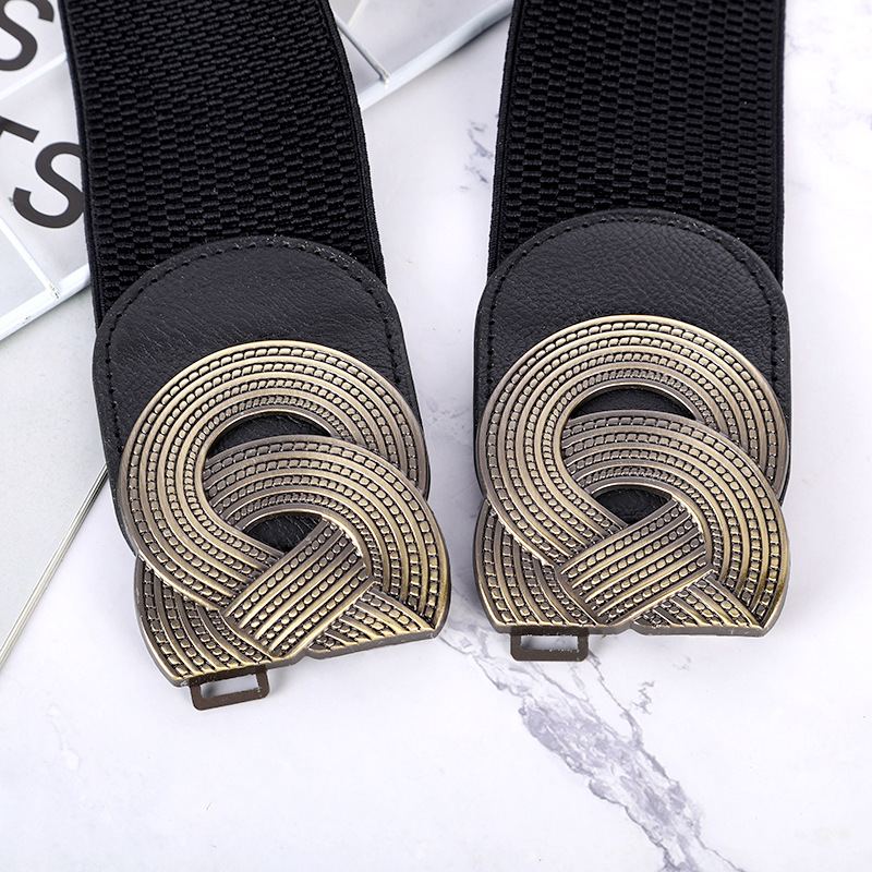 Factory sale Women's elastic belt fashionable elastic wide waist seal new casual dress decorative wide belt