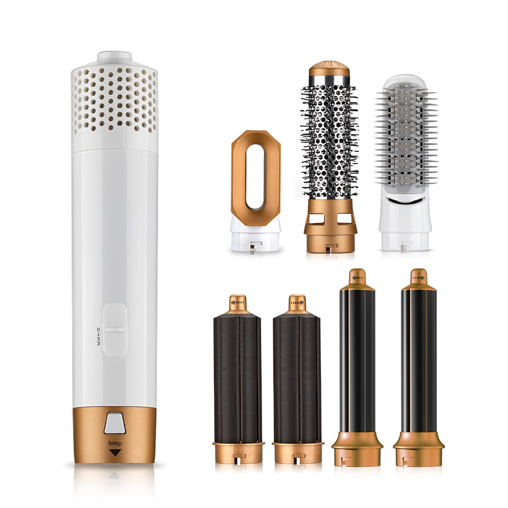 New cross-border 7-in -1 multi-functional hot air comb wet and dry dual-purpose hair straightener curling hair straight curling hair care hair dryer