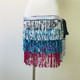 White Lake Blue Rose Three-layer Waist Chain