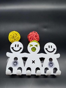 Suction Type Cartoon Toothbrush Holder Cute Smiley Toothbrush Holder Plastic Small Character Toothbrush Hanging/Toothbrush Holder Wholesale