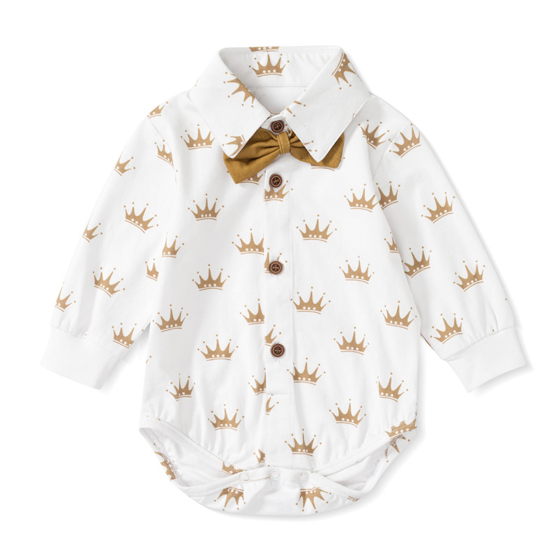 European and American male baby gentleman dress baby spring and autumn new long-sleeved trousers triangle Hay suit