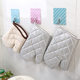 A2501 Thickened Microwave Gloves Heat Insulation Gloves Cotton Oven Baking Gloves Microwave Heat Insulation Gloves