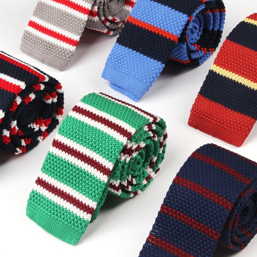 New variety of knitted tie Korean fashion Men's narrow tie manufacturers supply wholesale