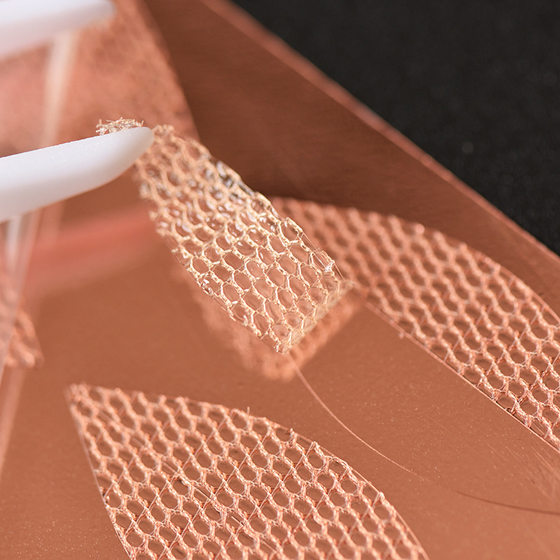 Water Lace Double Eyelid Sticker XL Size Half Moon Hollow Breathable Rose Gold Beauty Sticker Three-Piece Set of Tools
