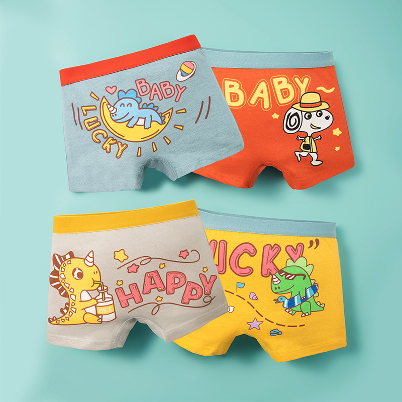 Summer children's boys' boxer underwear cotton small and medium-sized children's class a boxer pants cotton boys shorts a generation of hair