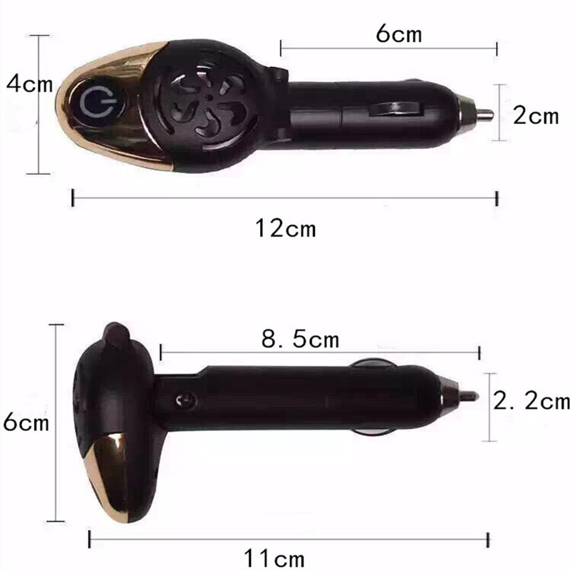車載スマート温度制御ミニ電気香炉空気清浄機車のフレグランスオイルアロマセラピー車内|undefined