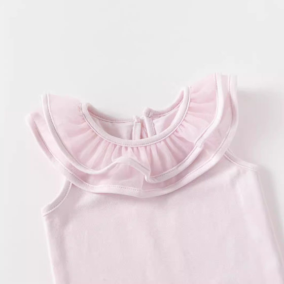 Baby Clothes Summer suit Newborn Split Clothes Baby Girl's Top Skirt Princess Full Moon Knitted Ha-ha Clothes