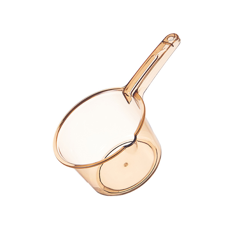 Creative acrylic water spoon thickened long handle water scoop kitchen household transparent water scoop baby bath scoop wholesale