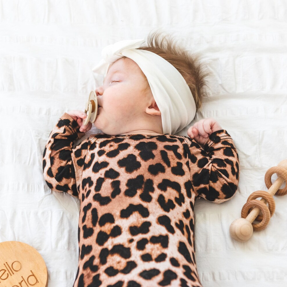 Cross-border Newborn Knot Nightgown Baby Sleeping Bag Printed Baby Anti-convulsion Fishtail Sleeping Bag Two-piece Set
