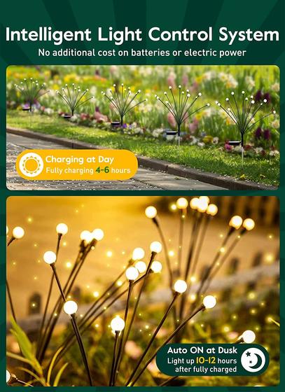 New solar lawn lamp led pneumatic Firefly lamp outdoor courtyard garden plug-in lamp Waterproof camping lamp