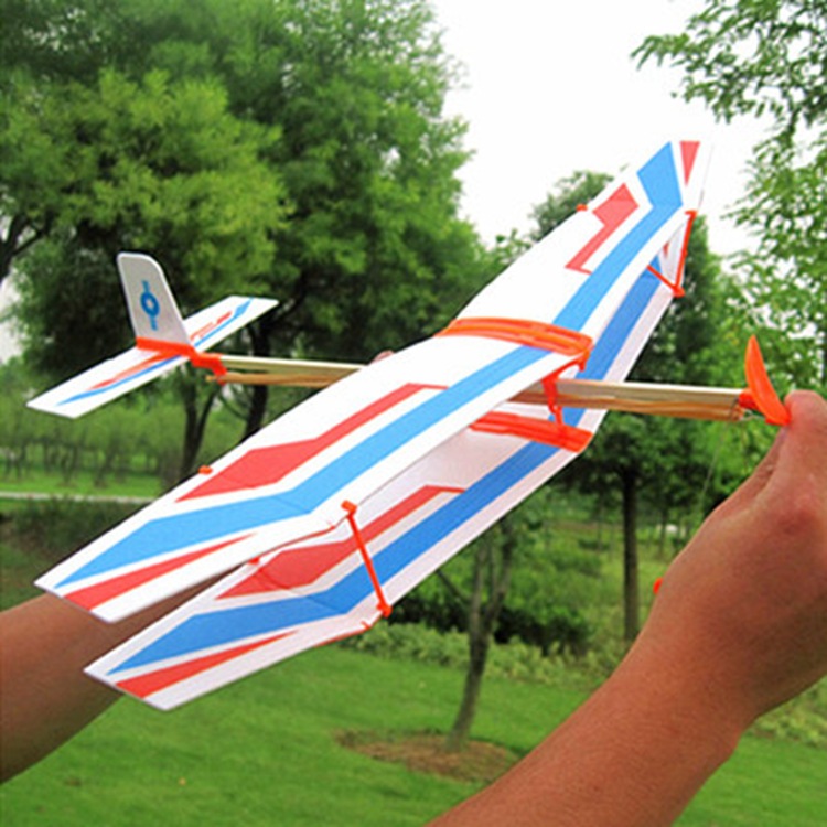 Factory Direct supply rubber band power three-dimensional aircraft model aircraft primary and secondary school students competition Thunderbird rubber band aircraft