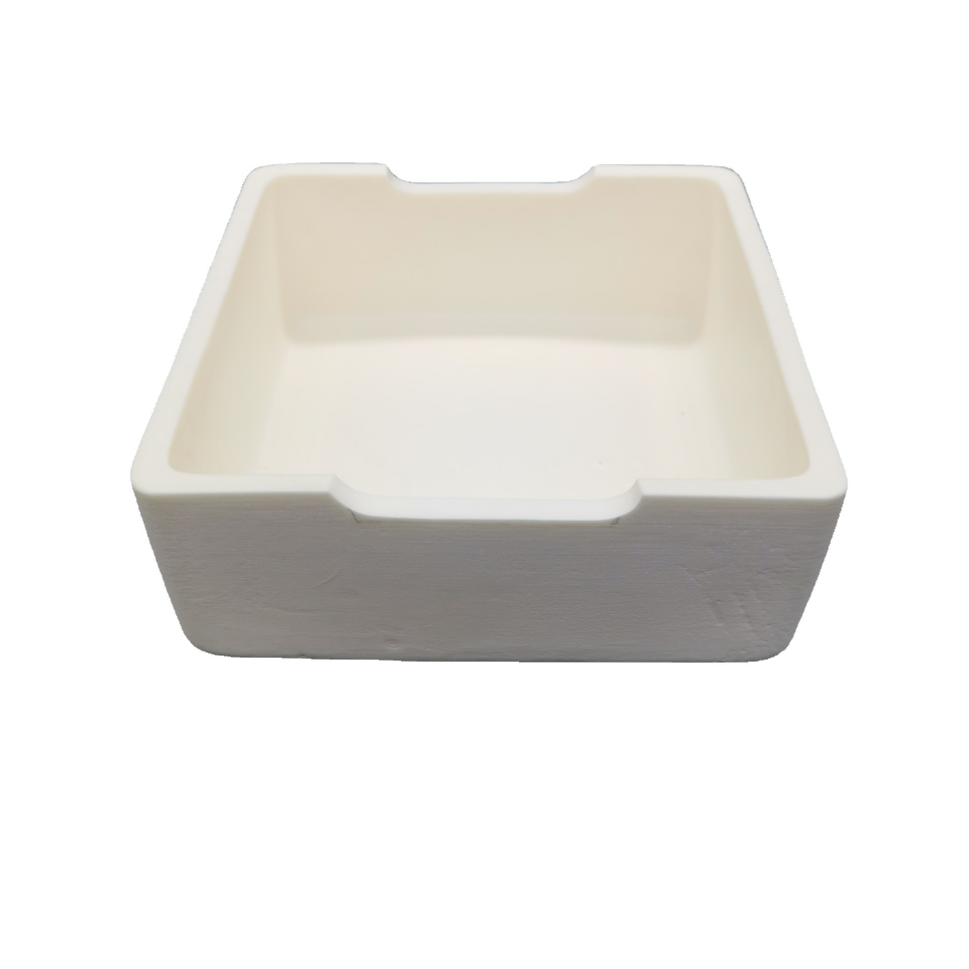 Square 99 porcelain high purity Crucible alumina Crucible corundum Crucible factory direct Ruiming ceramics