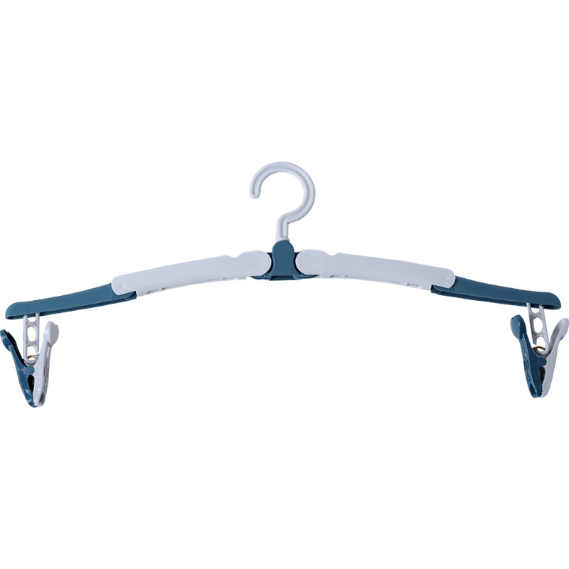 Household Simple Portable Folding Hanger Socks Underwear Pin Travel Clothes Hanger Student Dormitory Children's Hanger
