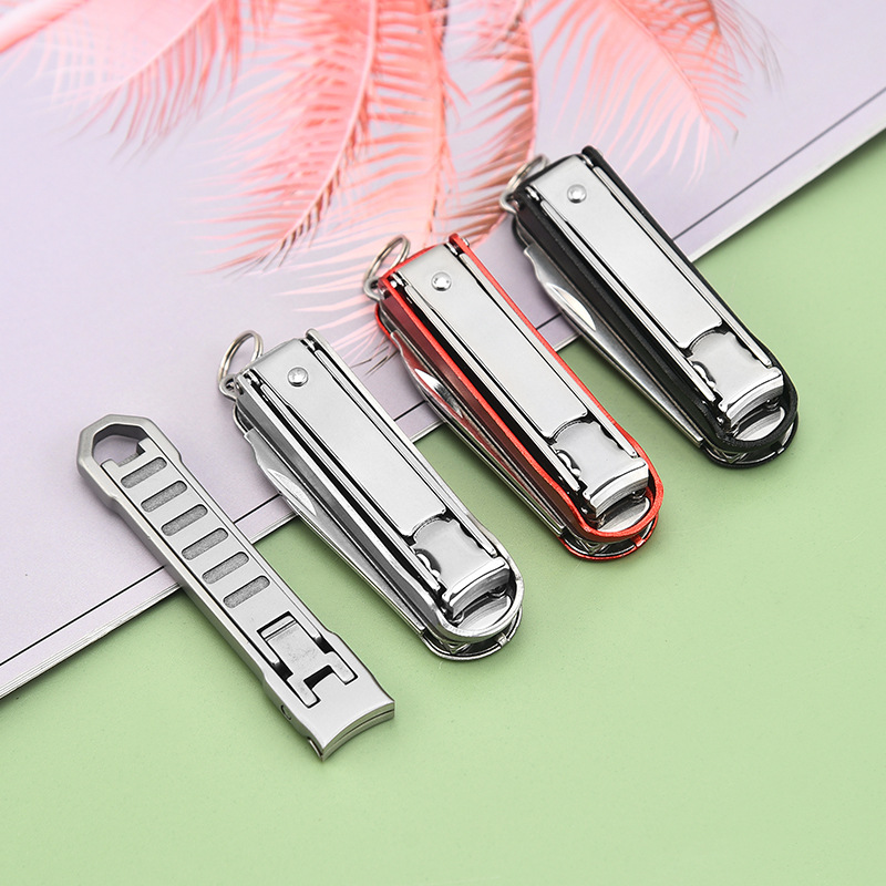 Factory wholesale folding nail clippers portable nail clippers stainless steel nail clippers mini multi-function nail clippers