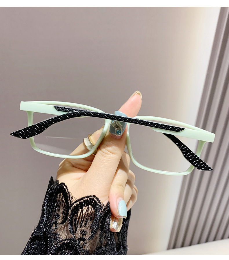 Colorful Spring Leg Anti-blue Light-ray reading glasses European Portable Ultra-light Trendy Cross-border Women's Fashionable Glasses Frame Old People_voghion.com