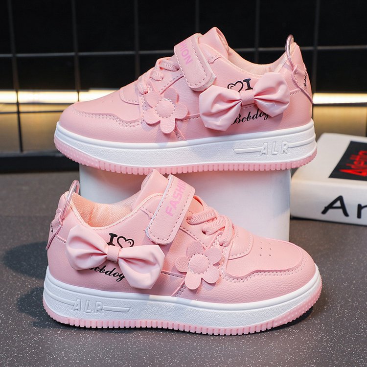 Girls board shoes flower cute 2023 Spring and Autumn new large children's casual shoes wholesale girls shoes ladies