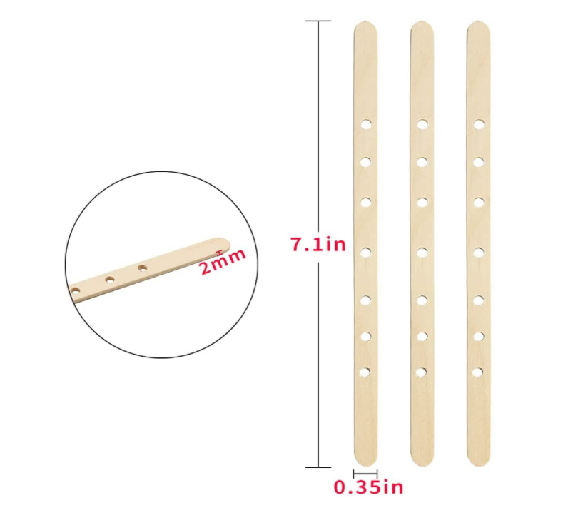 Candle Wick centering device seven-hole wooden candle mandrel DIY candle making candle wick centering