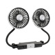Rear seat double-headed hose fan-USB interface (12/24V universal)