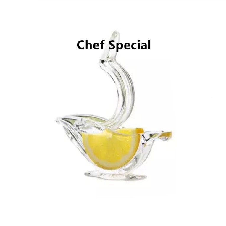 Lemon Juicer Manual Transparent Small Fruit Juicer Portable Manual Lemon Clamp Juicer