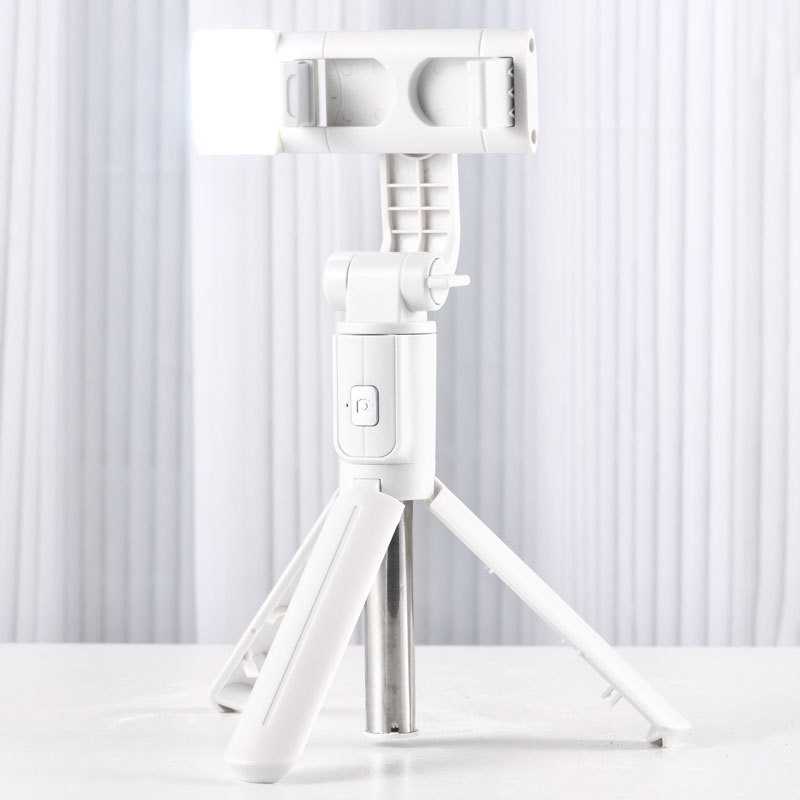 Standard selfie stick + fill light [ivory white]