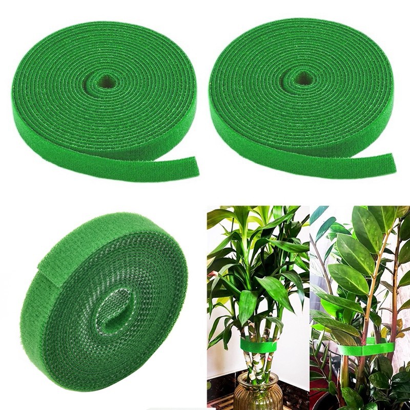 Plant Strap Nylon Plant Bandage Home Garden Plant Shape Tape Hook Back to Back Magic Hook Self Adhesive Strap