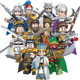 Diku Three Kingdoms Little Xia Series Zhao Yun Guan Yu Zhang Fei Lu Bu Military Generals Soldiers Children's Assembled Building Blocks Toys