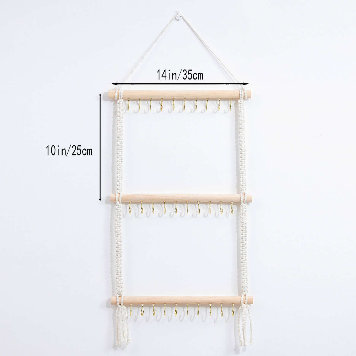 Bohemian Cotton Rope Hand-woven Hair Band Hair Accessories Hair Clip Storage Rack Home Wall Tapestries Tapestries