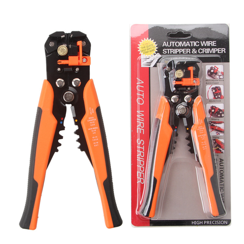 Multifunctional wire stripper manual wire and cable crimping tool pliers electric tool 8 inch stripper factory direct sales