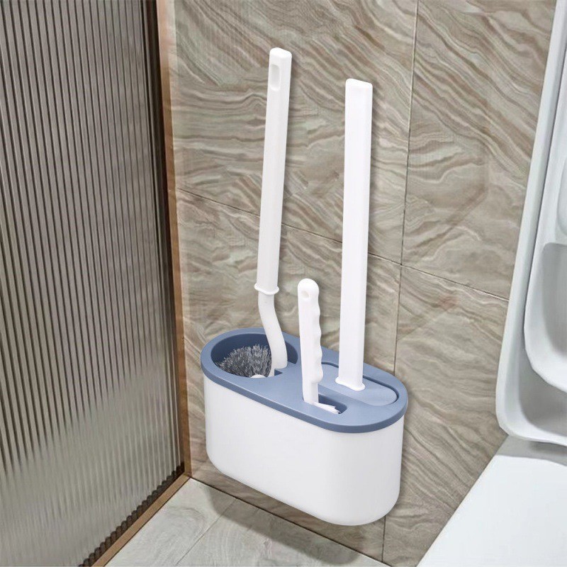 クリエイティブトイレブラシセット日本製S型トイレブラシ浴室掃除3点セットブラシ|undefined